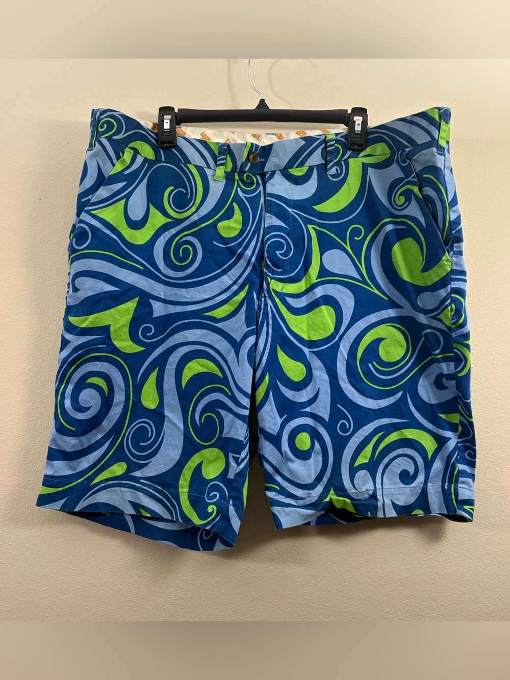 Loudmouth Golf Shorts Splash print mens 44 psychedelic swirl patter bold loud